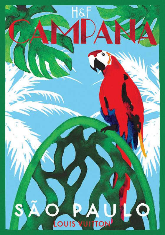 一系列以每位設計師的名字為特色，受老式旅行海報啟發的藝術作品